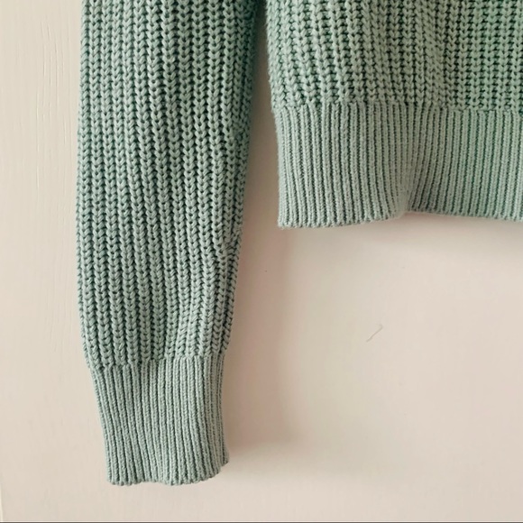 Abercrombie & Fitch Mint Green V-neck Sweater - Picture 6 of 6